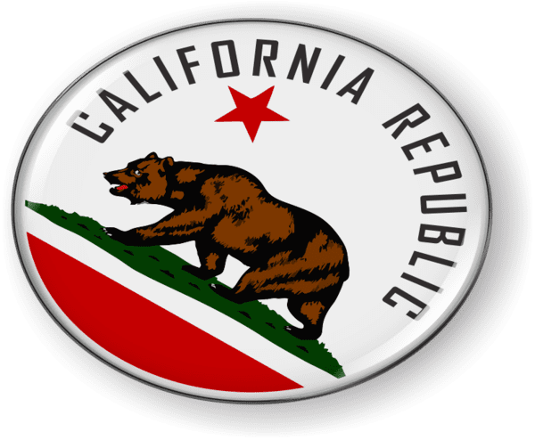 California - State Flag Emblem
